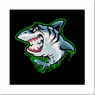 megalodon Posters and Art